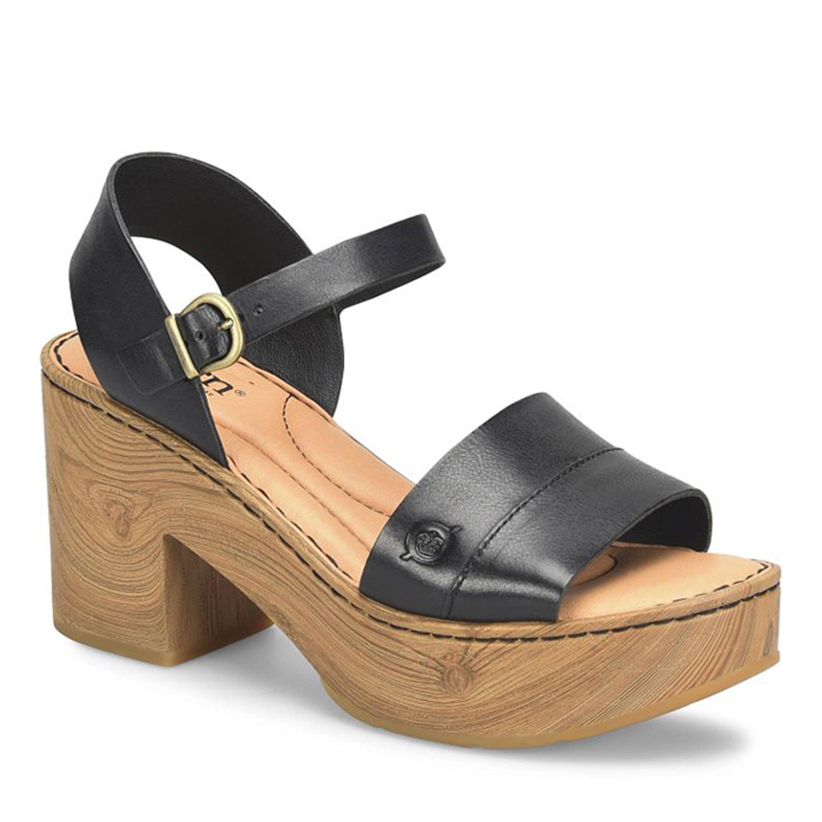 Born siene outlet wedge sandal black