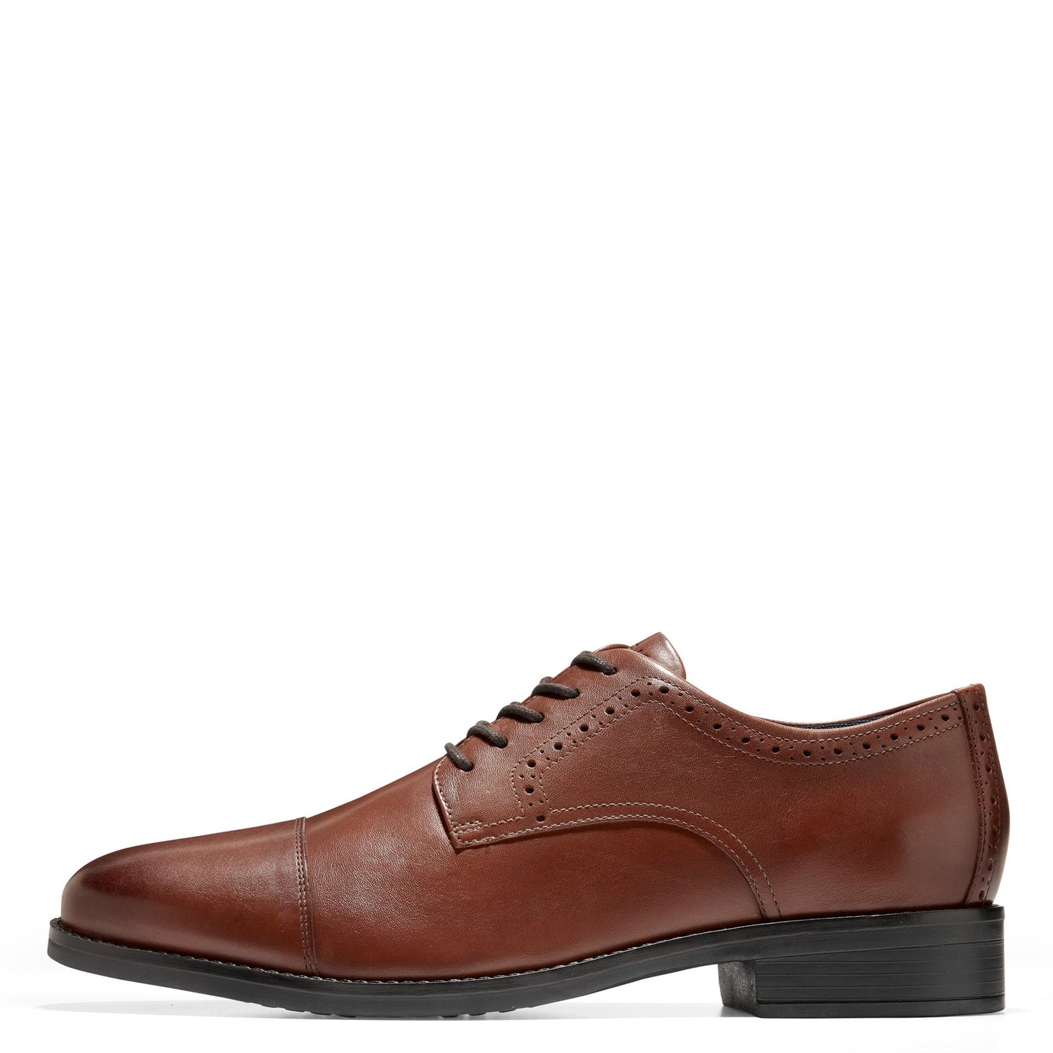  Cole Haan Men's Grand+ Plain Toe Oxford, British TAN  Leather/Ivory, 7