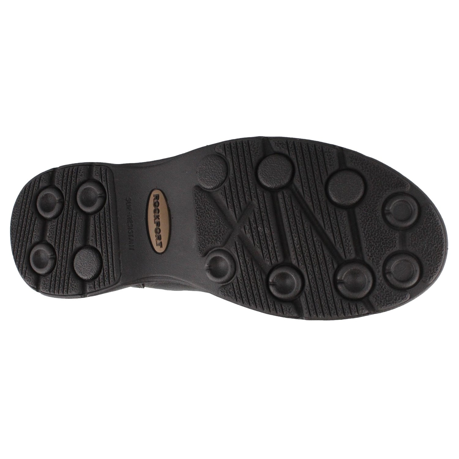 Peltz Shoes  Men's Rockport Prowalker Eureka Plus Slip-On BLACK CG8965
