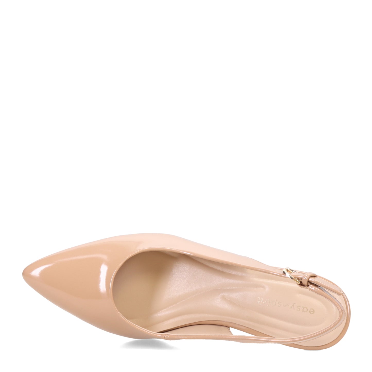 Peltz Shoes  Women's Easy Spirit Raveen Pump Beige Patent E-RAVEEN3-MNA01