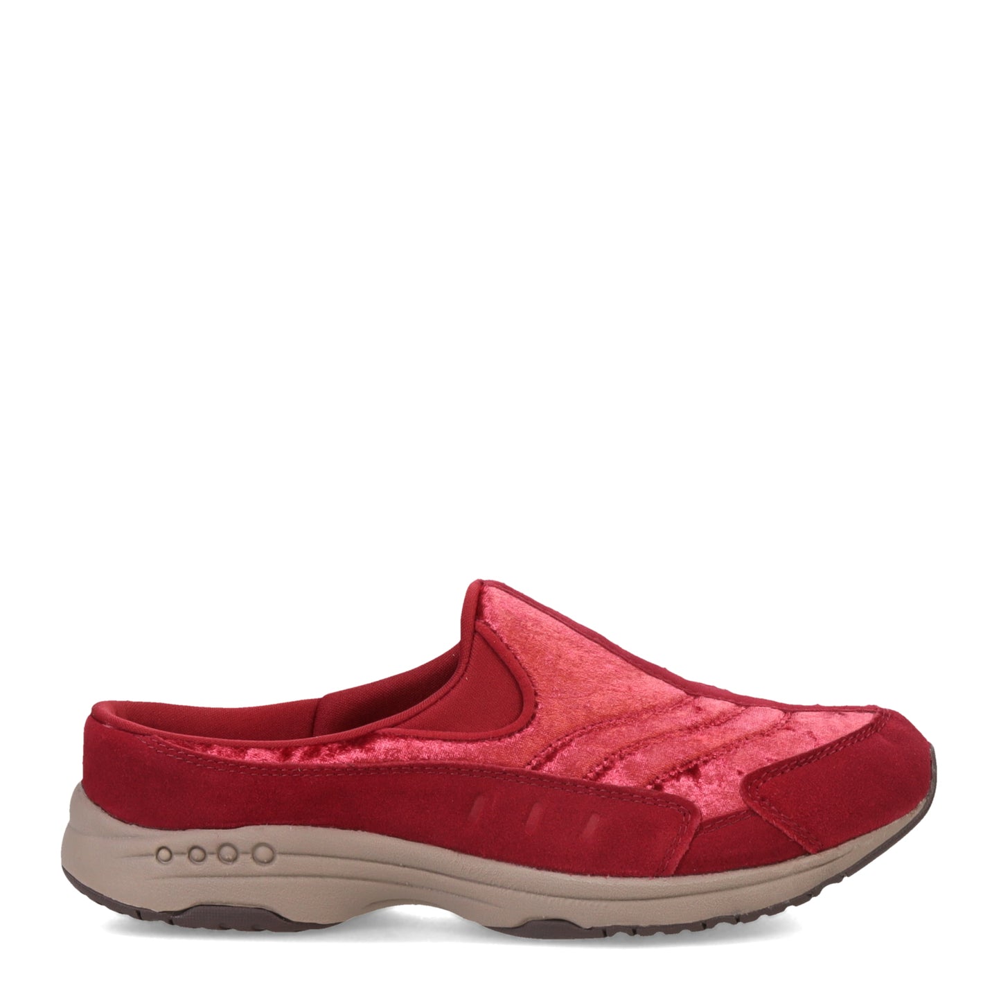 Peltz Shoes  Women's Easy Spirit Traveltime Clog DARK RED / velvet E-TTIME567-DRE01