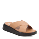 Women's FitFlop, F-Mode Luxe Leather Flatform Cross Slide