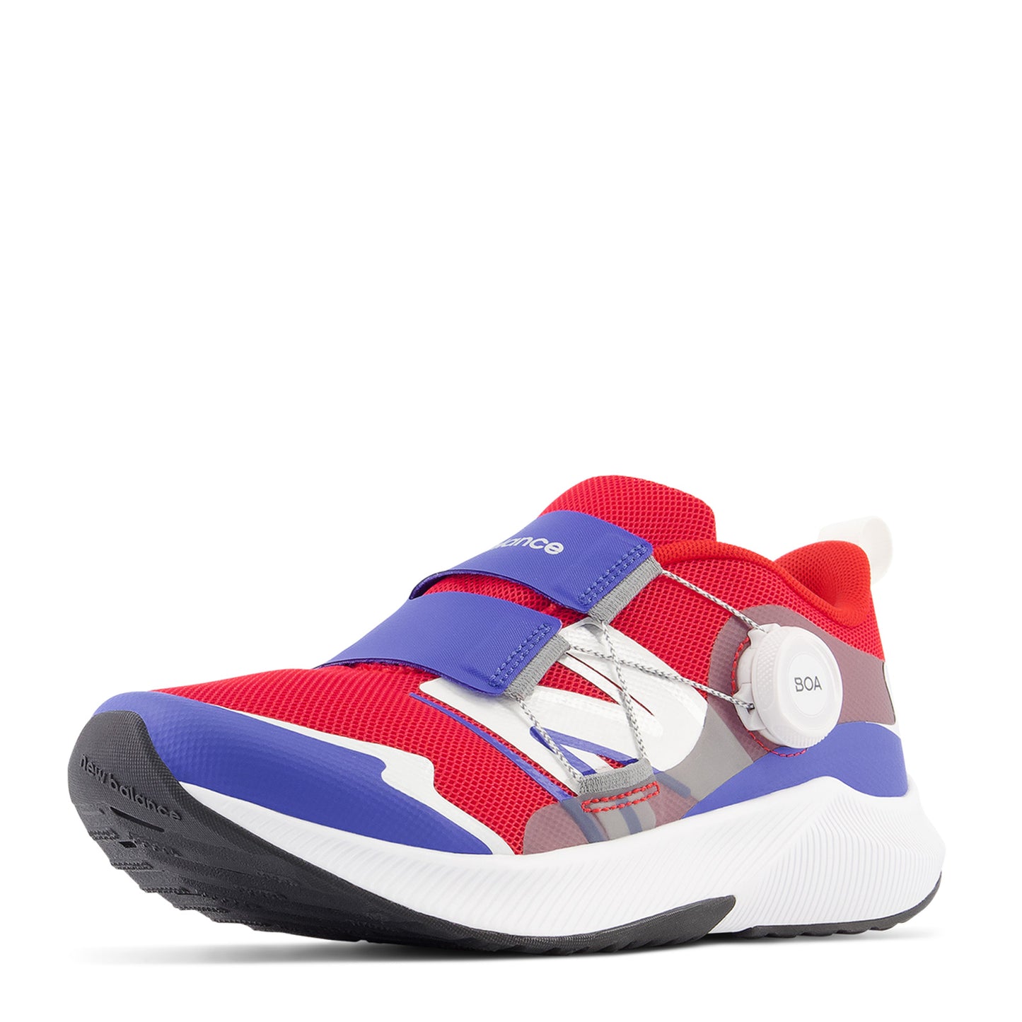 Peltz Shoes  Boy's New Balance Fuel Core Reveal v4 Sneaker - Big Kid True Red/Marine Blue GTRVLRM4