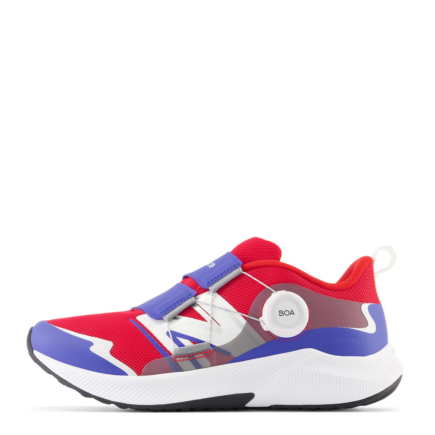 Peltz Shoes  Boy's New Balance Fuel Core Reveal v4 Sneaker - Big Kid True Red/Marine Blue GTRVLRM4