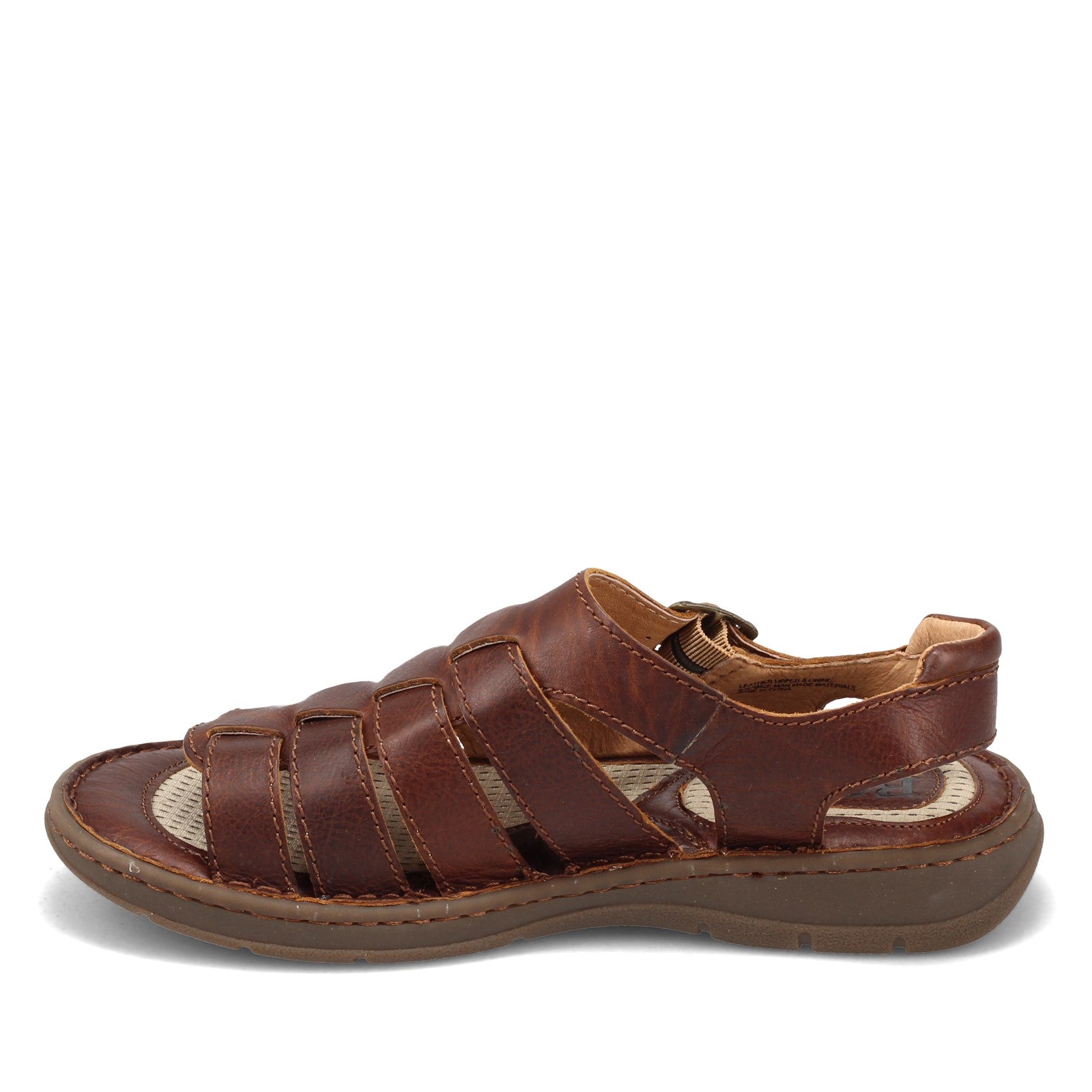 BORN Fisherman Sandal Shoes Closed Toes | Brown Leath… - Gem