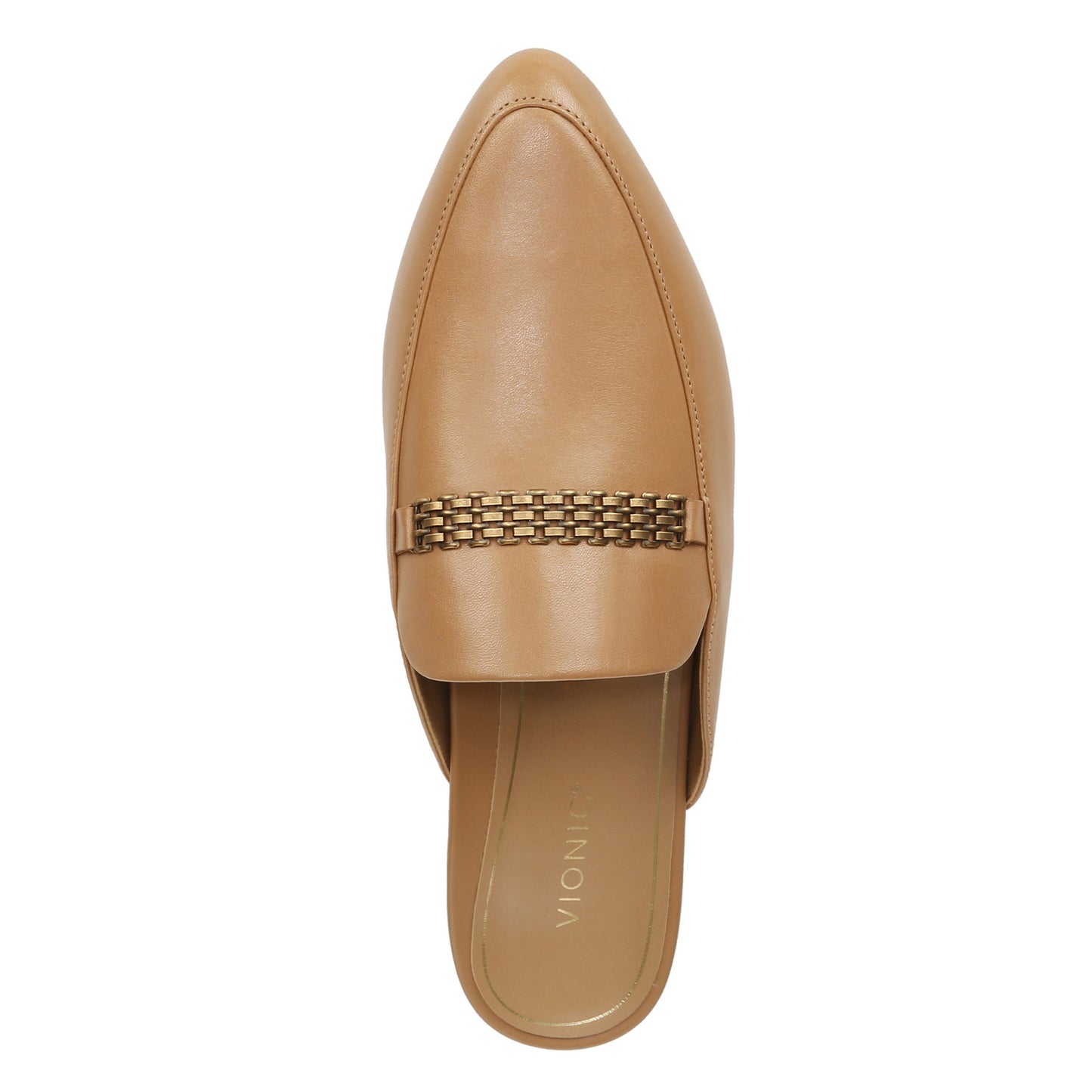 Peltz Shoes  Women's Vionic Starling Mule Tan Nappa Leather I6985L3201