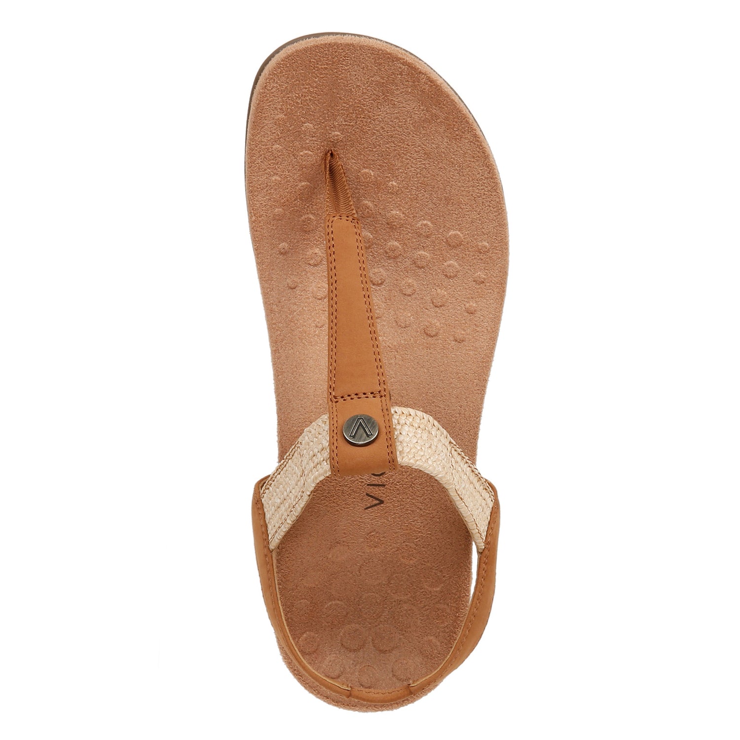 Vionic Lauren Cognac Brown Slides Slip On Sandals Size 9 Wide