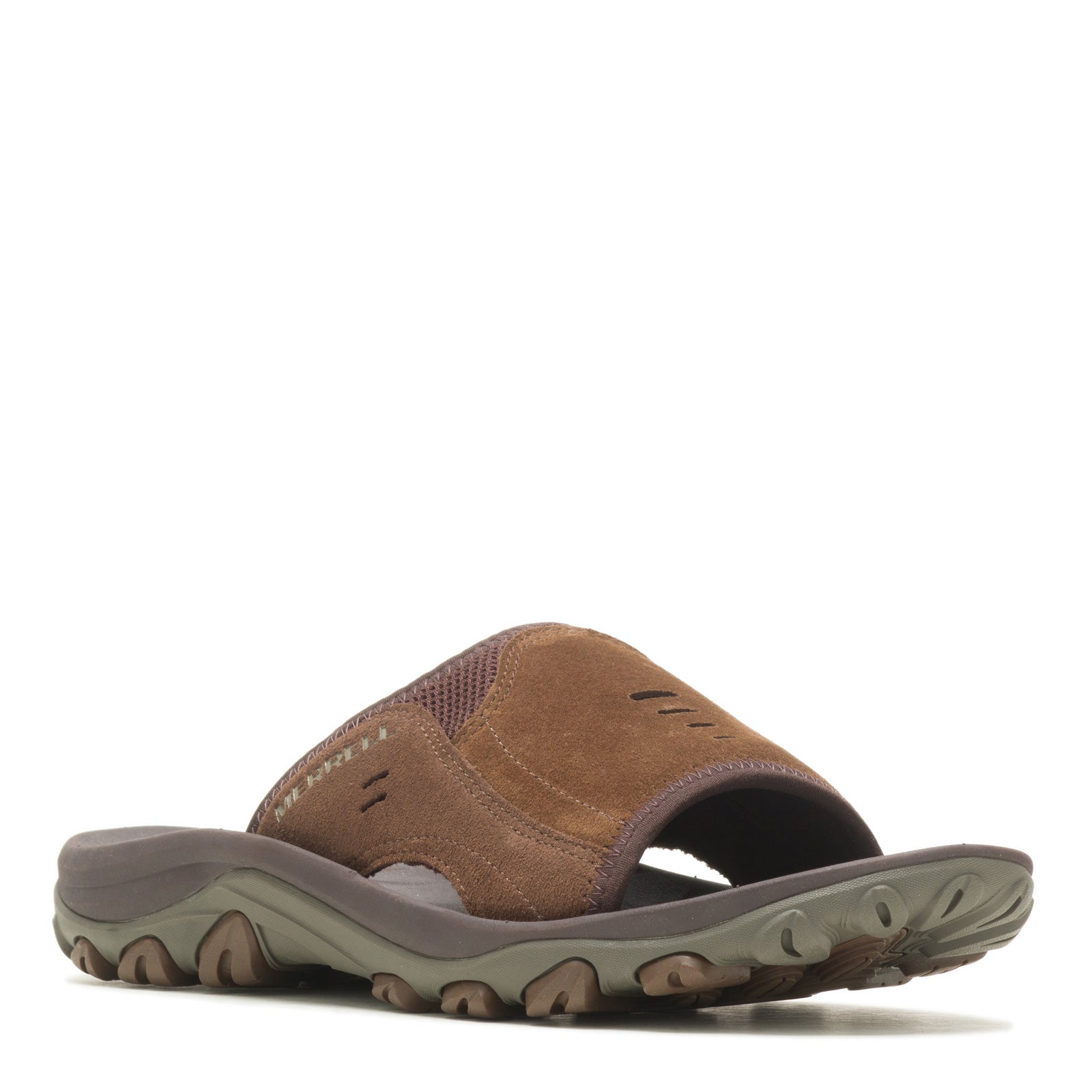 Josef Seibel Logan Men's Brown Stitched Leather Slides Sandals Size 44 (US  10.5) | eBay