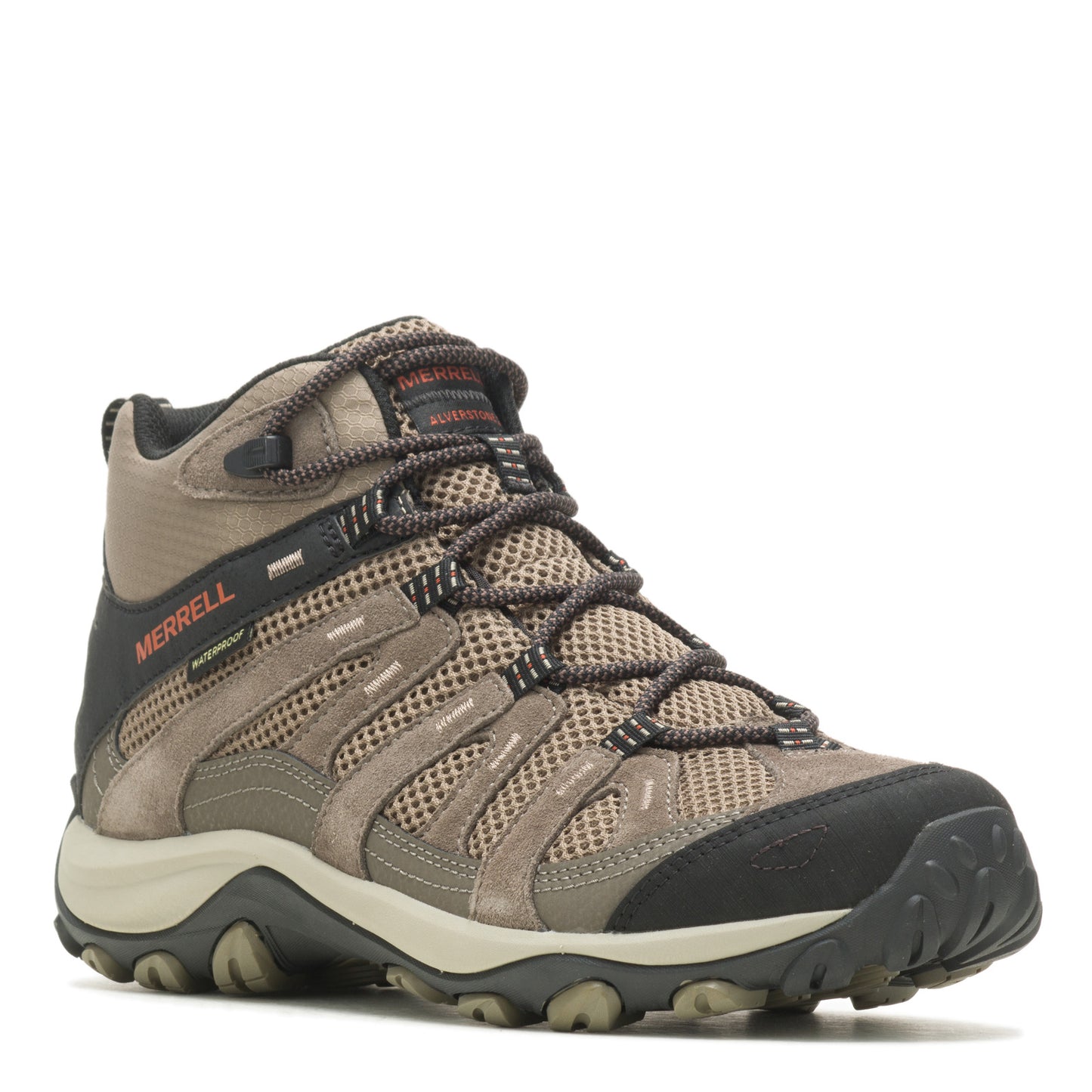 Peltz Shoes  Men's Merrell Alverstone 2 Mid Waterproof Hiking Boot BOULDER J036925