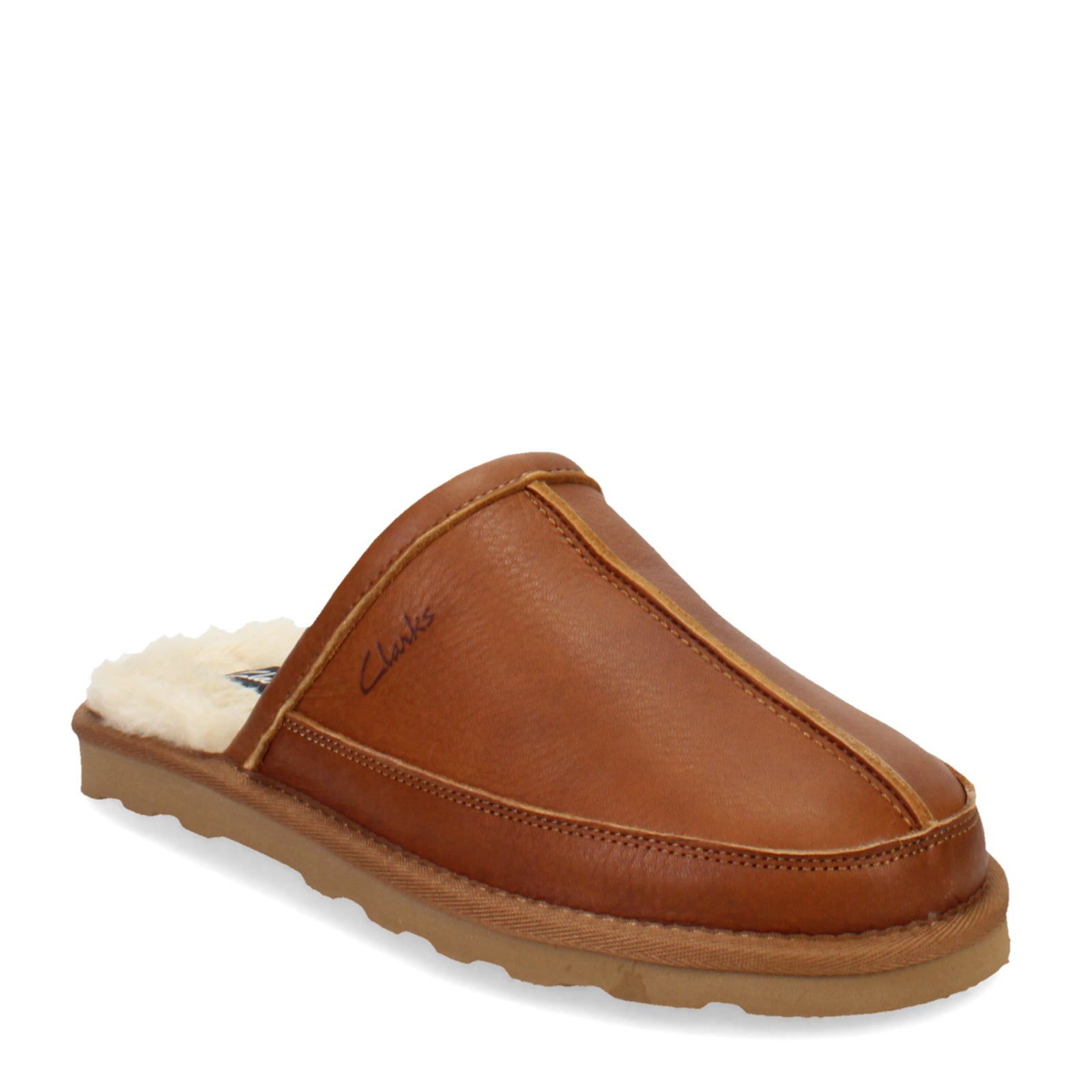 Mens leather scuff store slippers