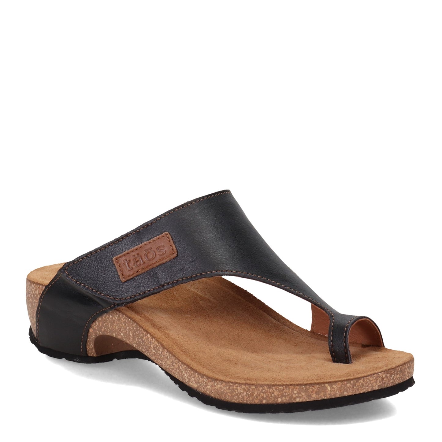 Peltz Shoes  Women's Taos Loop Sandal Black LOP-705-BLK