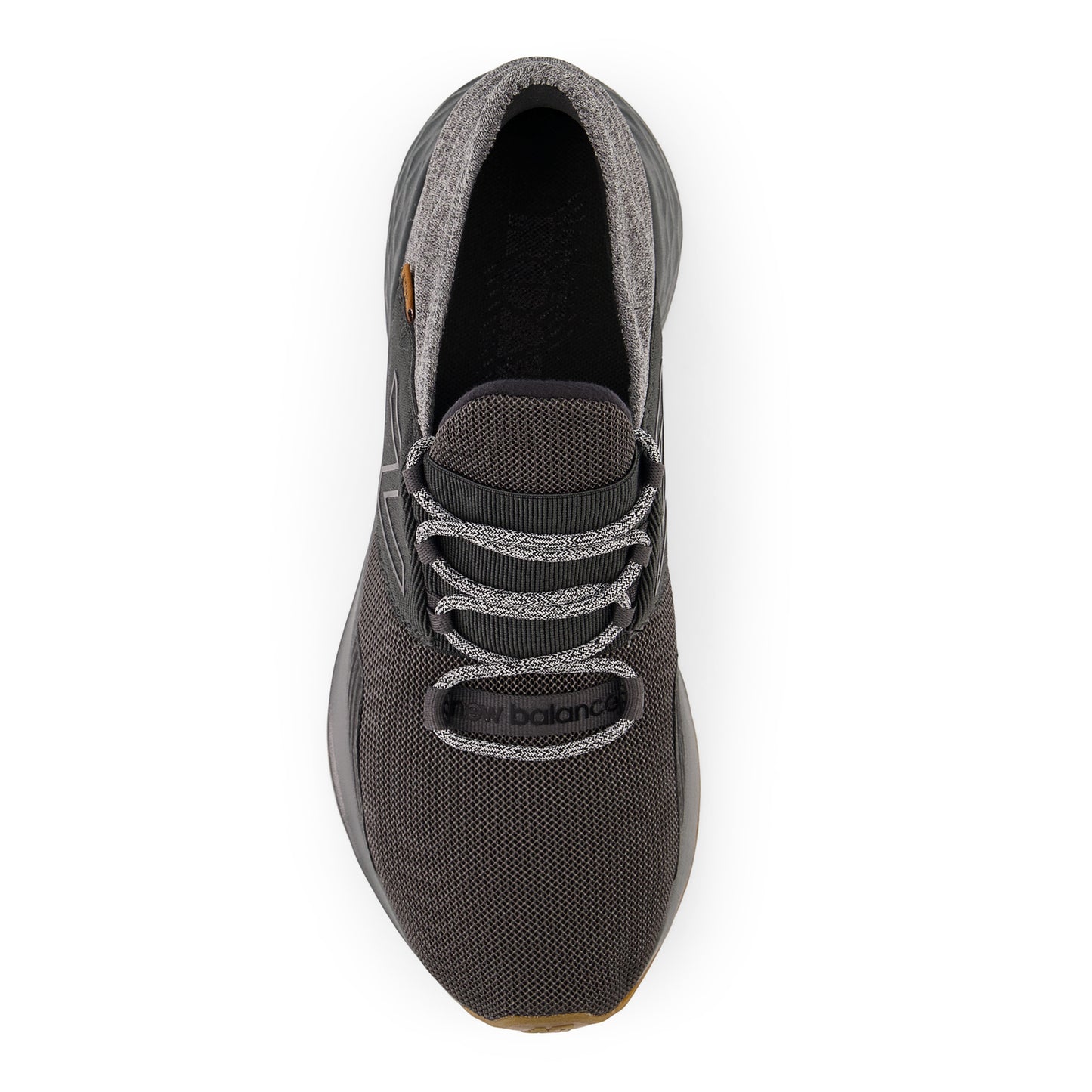 Peltz Shoes  Men's New Balance Fresh Foam Roav Running Shoe BLACKTOP/GUM MROAVRB
