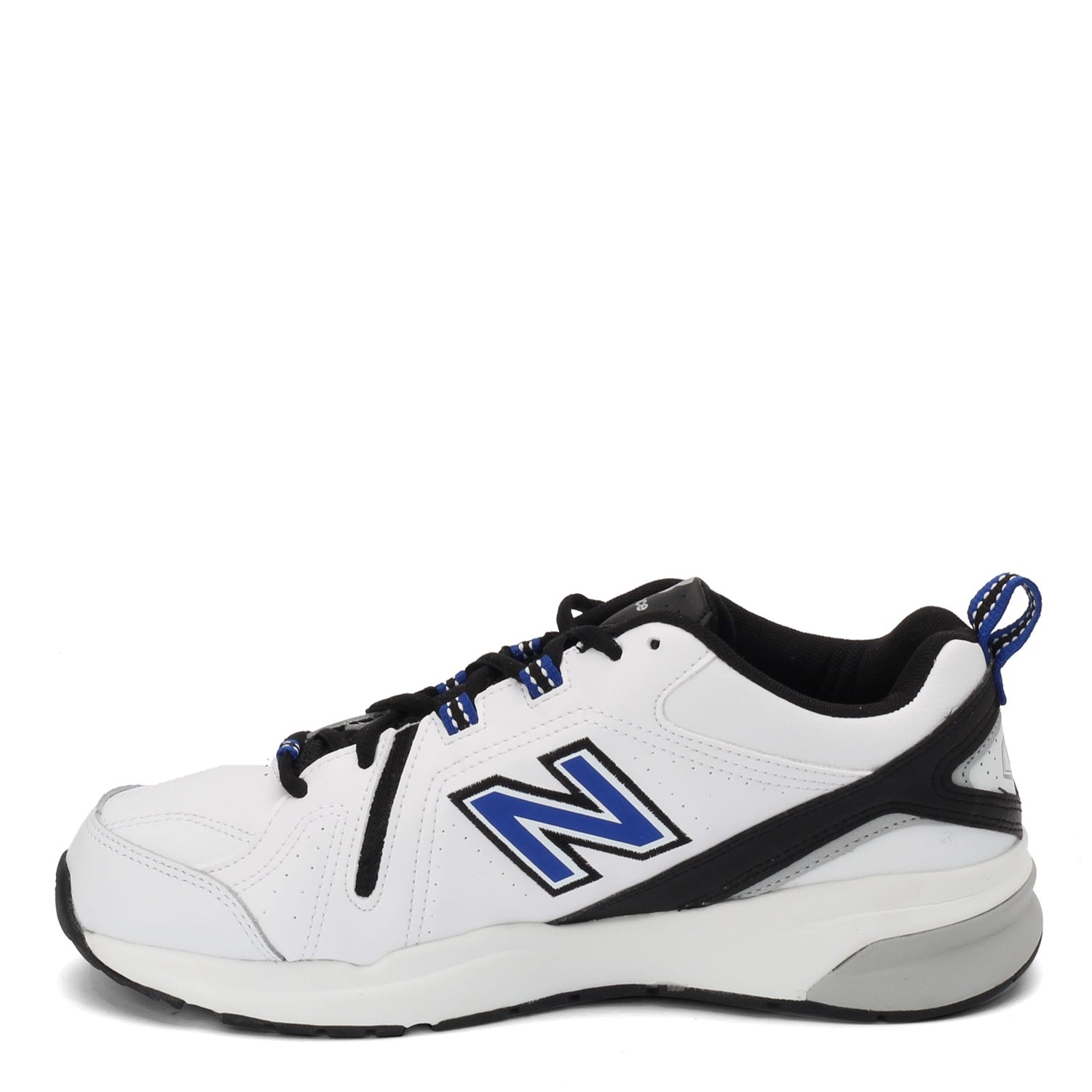 Peltz Shoes  Men's New Balance 608V5 Crosstraining Sneaker WHITE BLUE MX608WR5