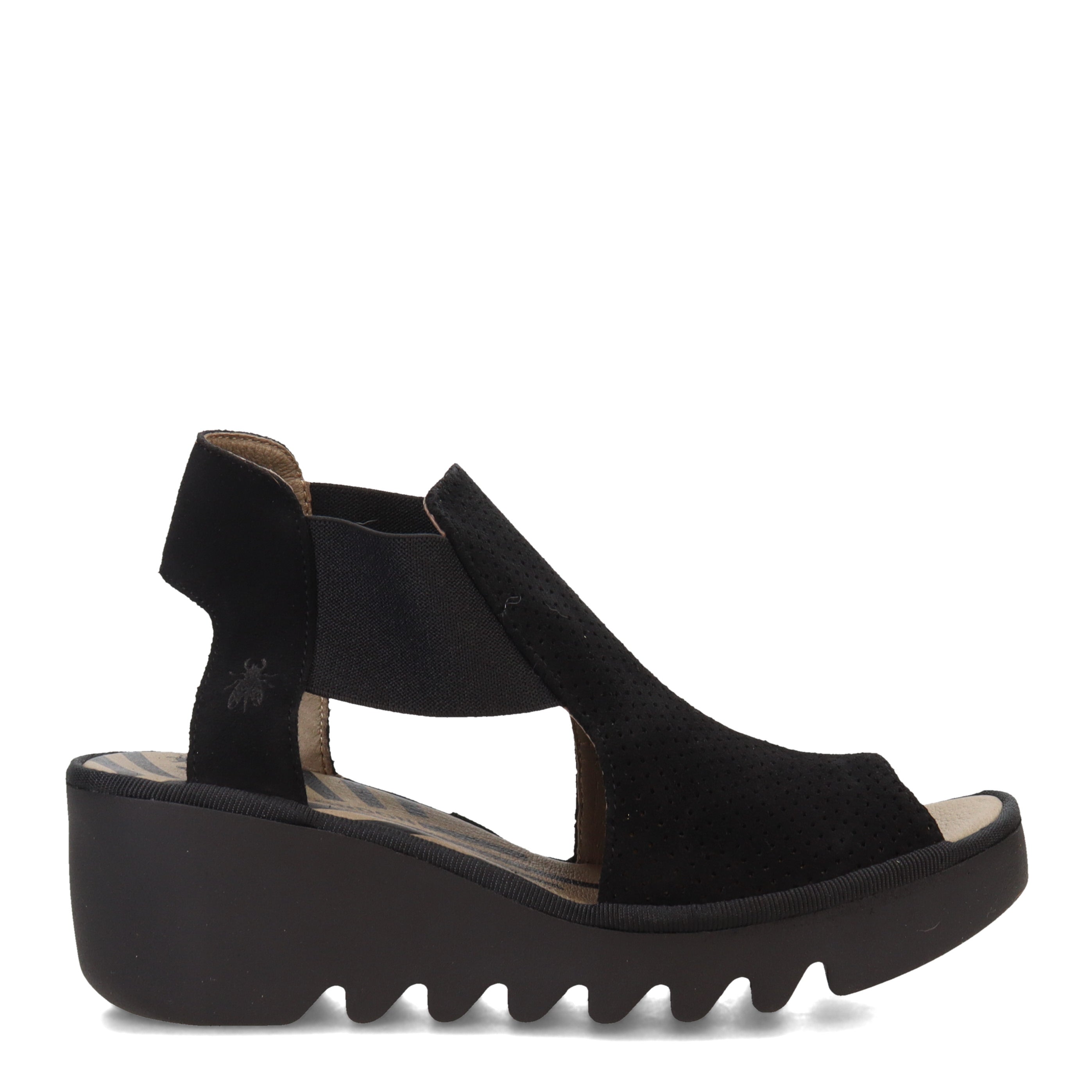 Amazon.com | Fly London Women's Ankle-Strap Sandal, Black, 5.5 | Platforms  & Wedges