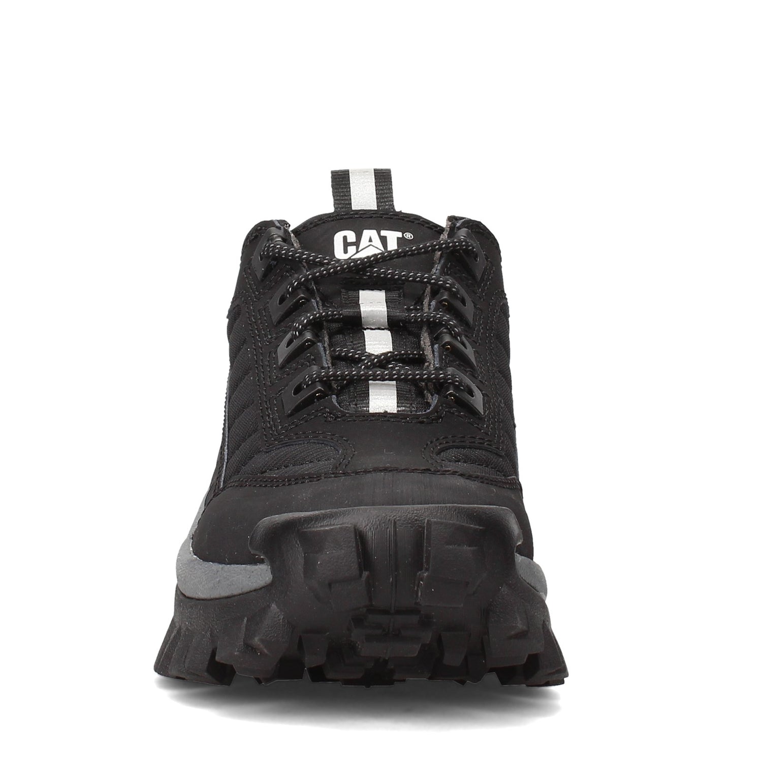 cat footwear intruder triple black trainers