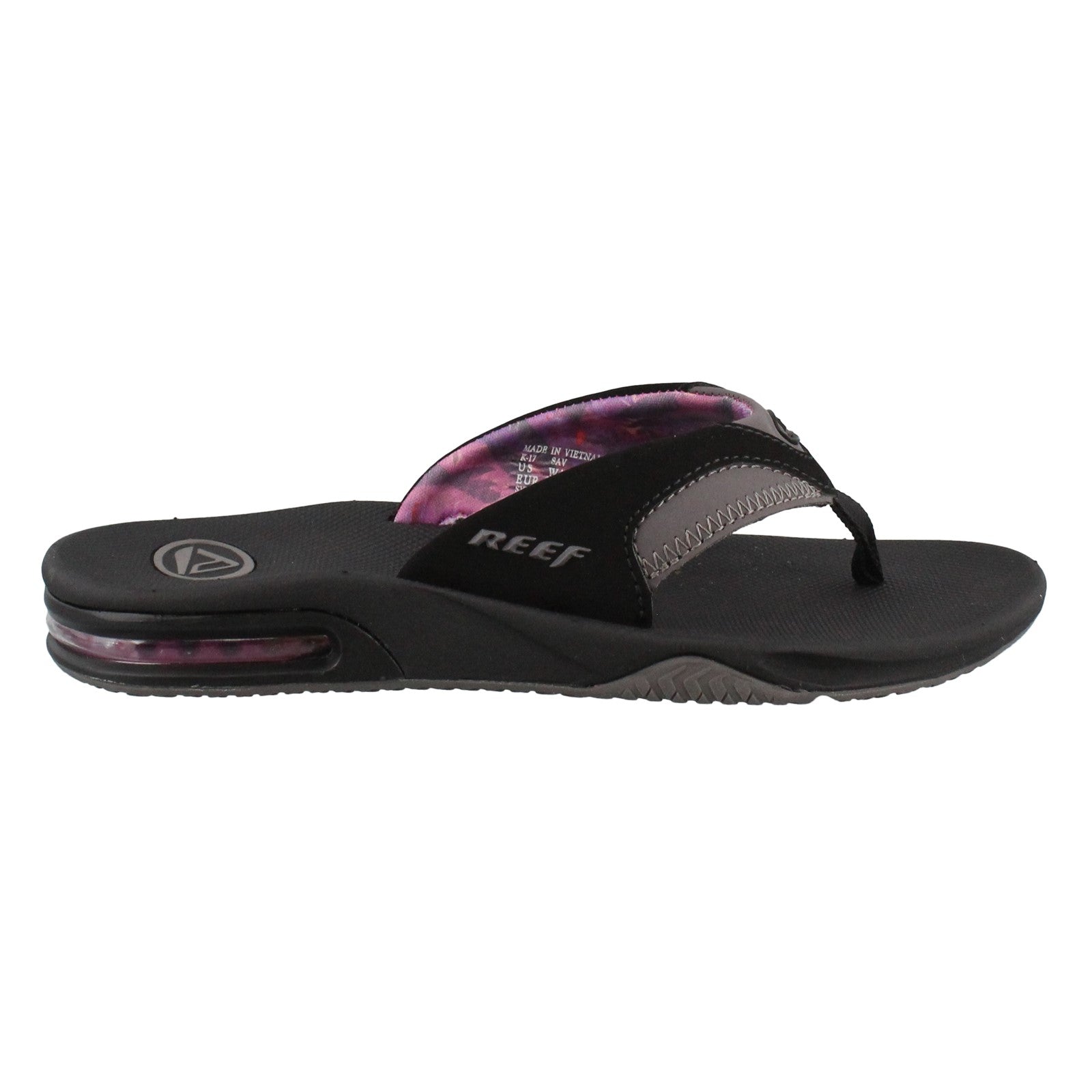 Womens reef fanning sales flip flops size 8