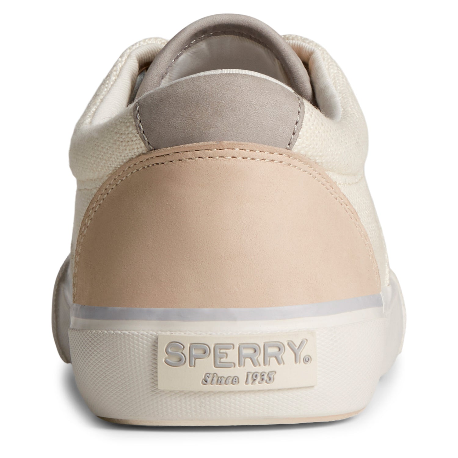 Peltz Shoes  Men's Sperry Striper II CVO SeaCycled Sneaker Cream STS25164