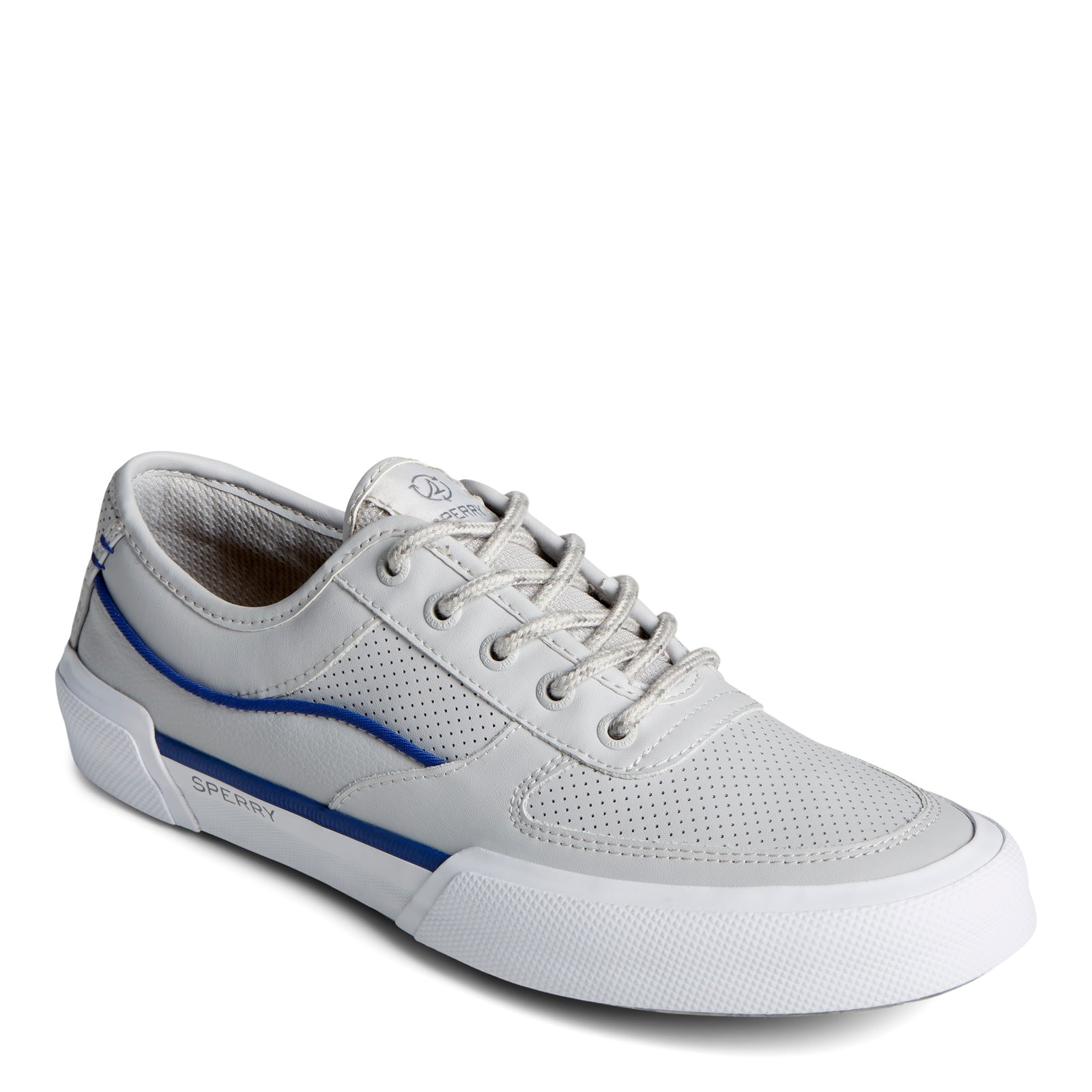 Grey sperry sales tennis shoes