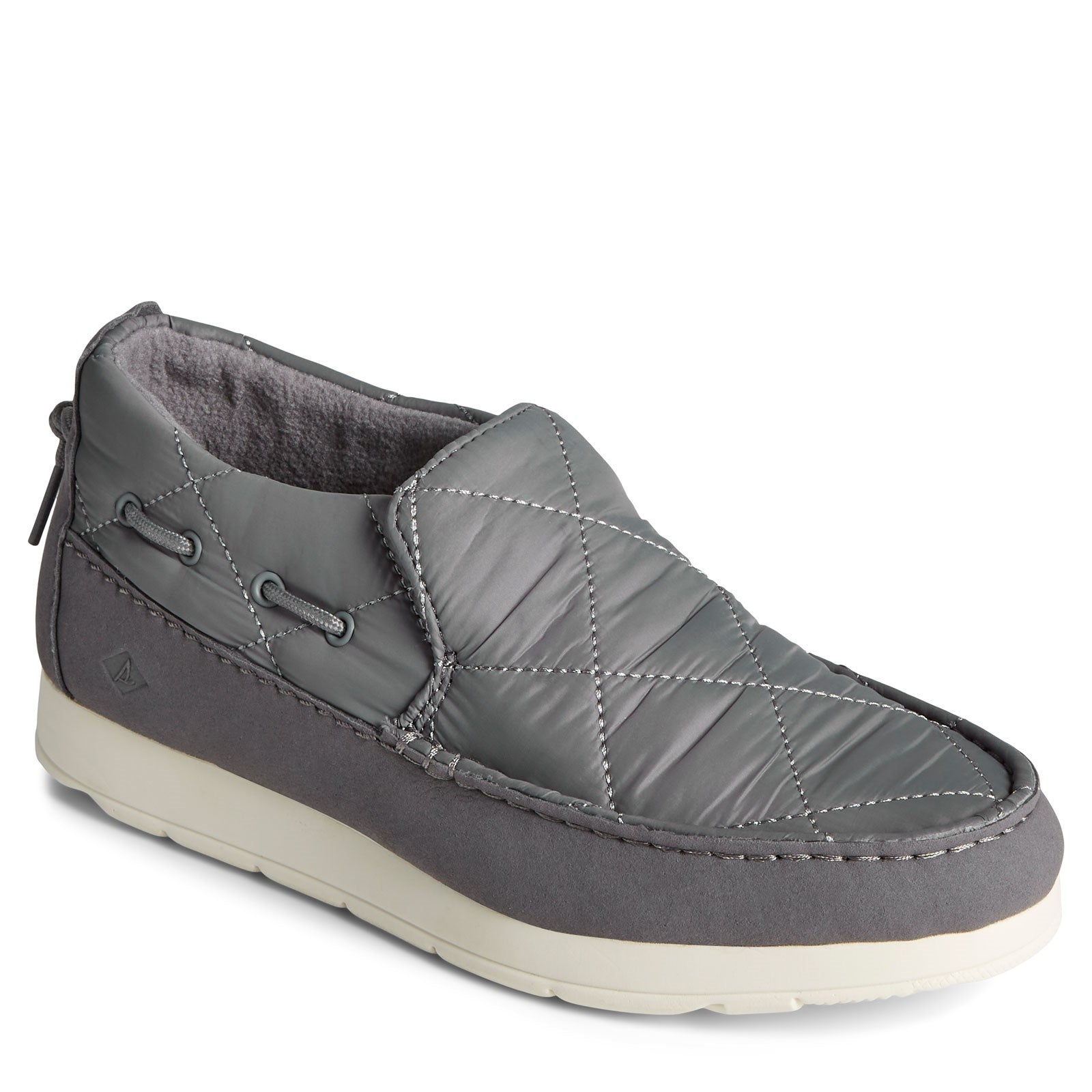 Sperry black slip sale ons