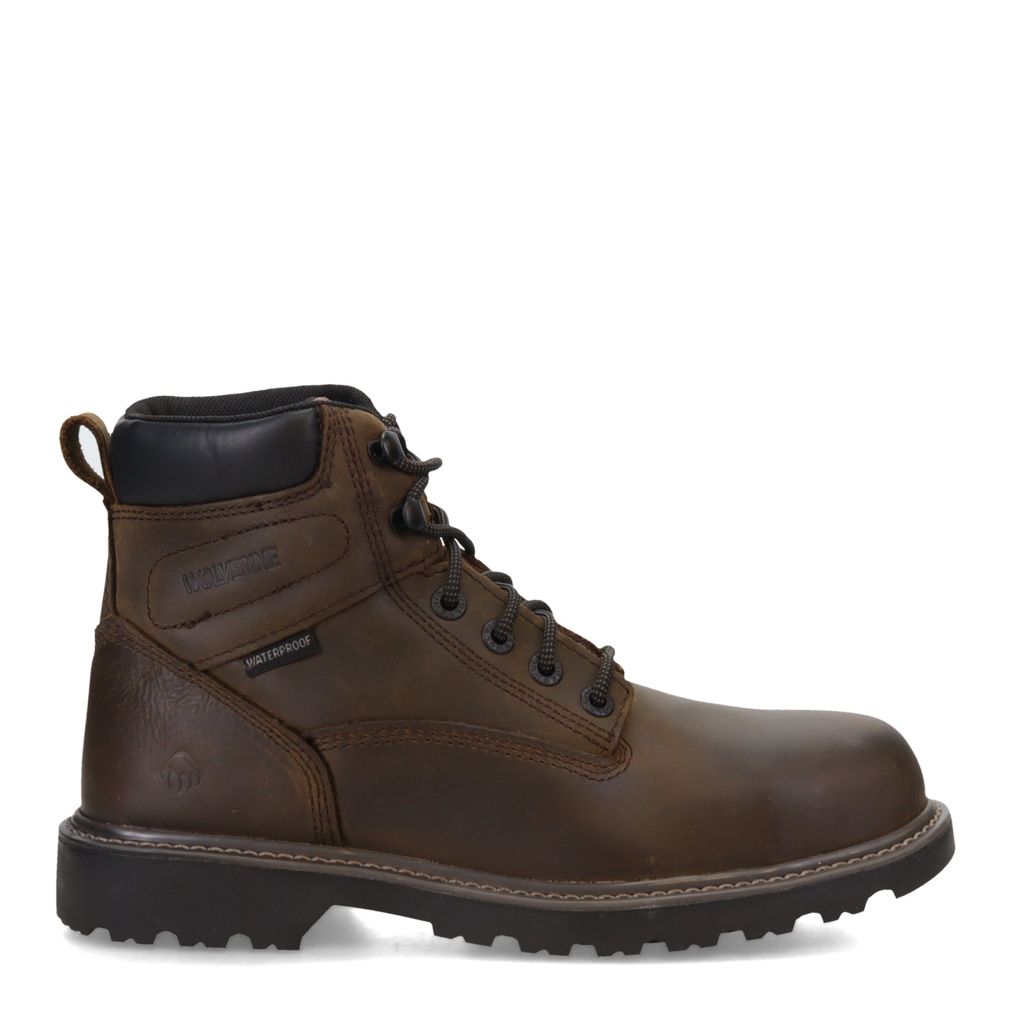 Peltz Shoes  Men's Wolverine Boots Floorhand 6 inch Waterproof Steel Toe Work Boot Canteen W080080