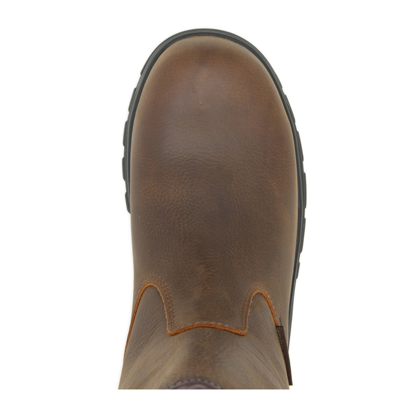 Peltz Shoes  Men's Wolverine Boots Carlsbad Wellington Steel Toe Work Boot Sudan Brown W241069