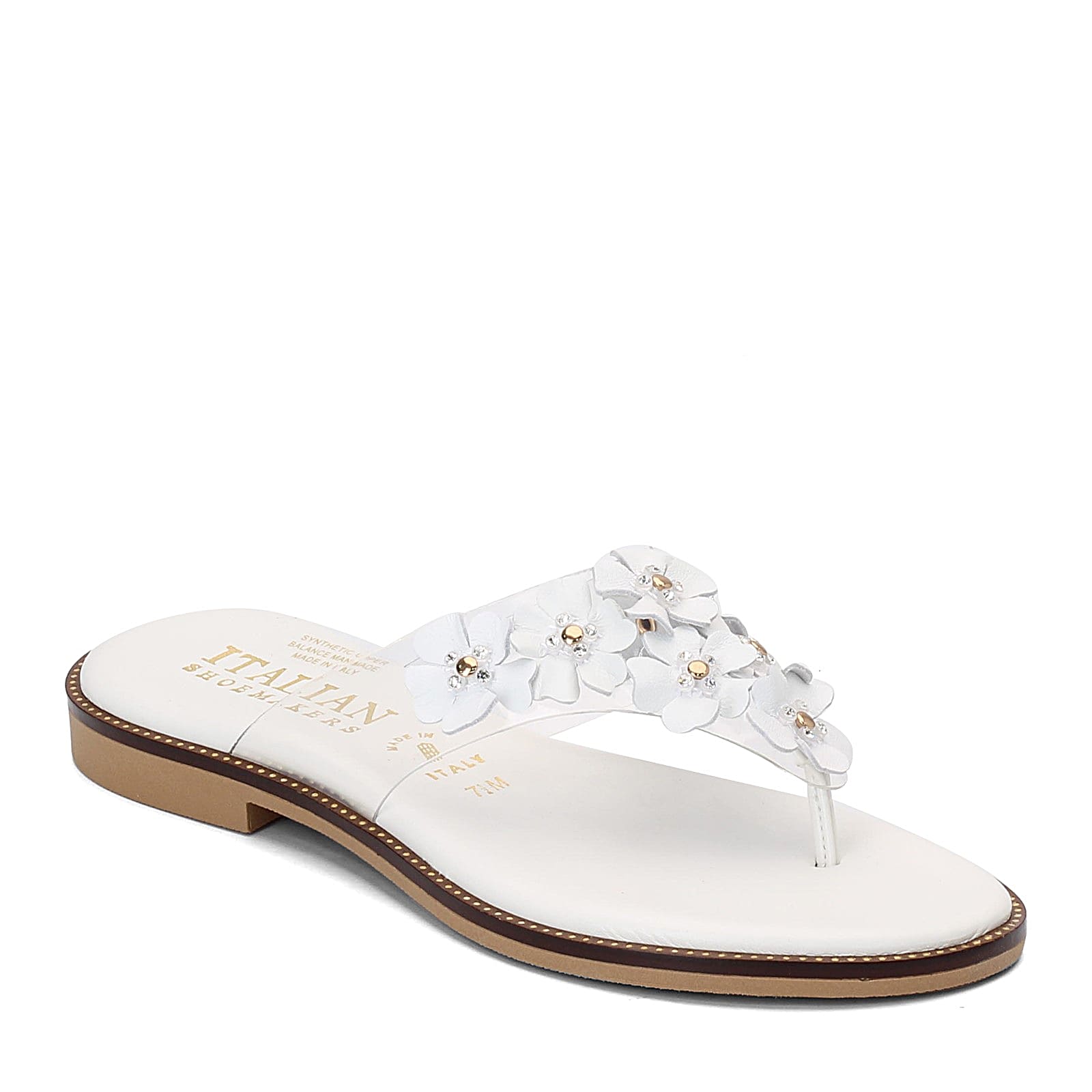 Italian shoemakers best sale white sandals