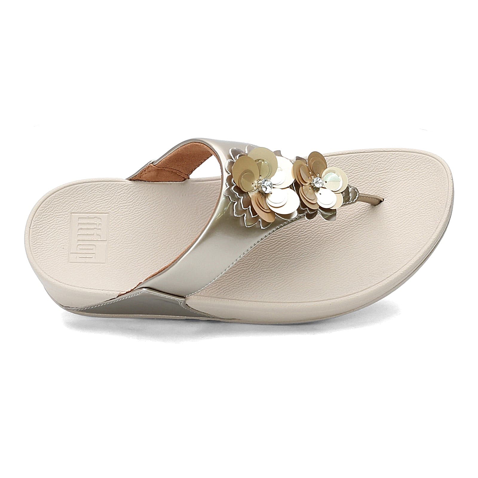 Women s FitFlop Lulu Flower Thong Sandal Peltz Shoes