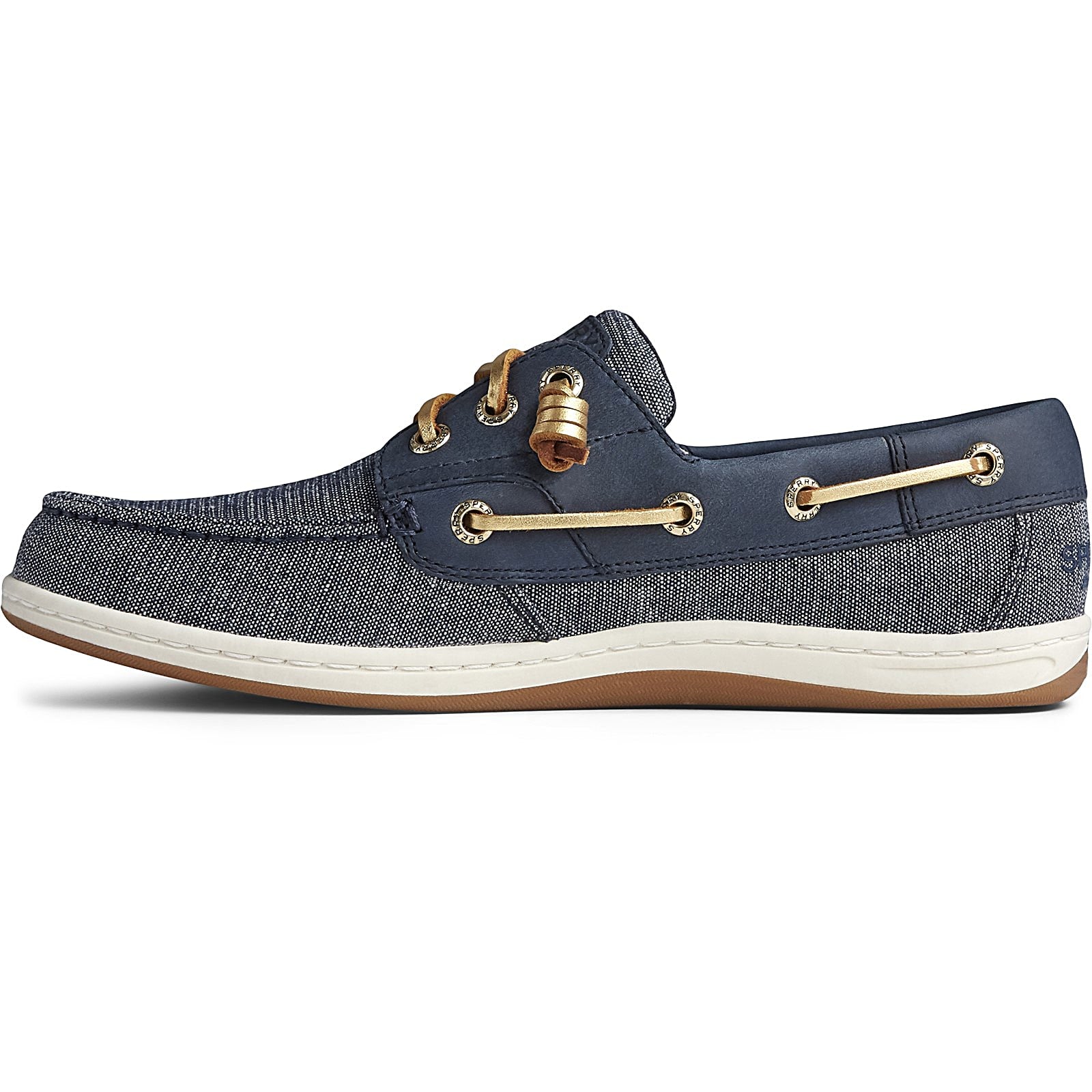 Women's songfish linen hot sale boat shoe